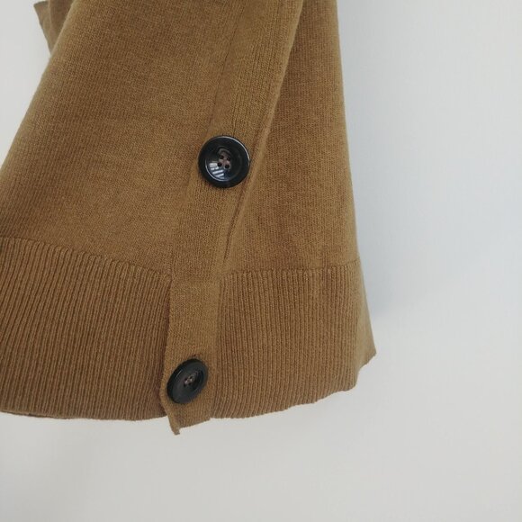 Ann Taylor wool sleeveless sweater top olive green Small Petite buttons - Picture 8 of 15